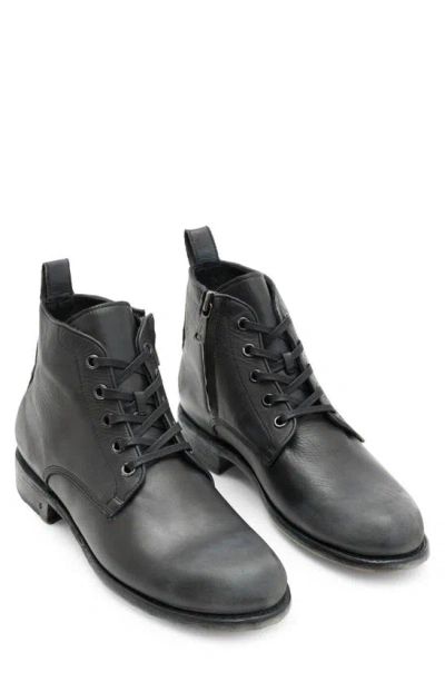 John Varvatos Moto Lace-up Boot In Licorice