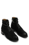 John Varvatos Moto Lace-up Boot In Black
