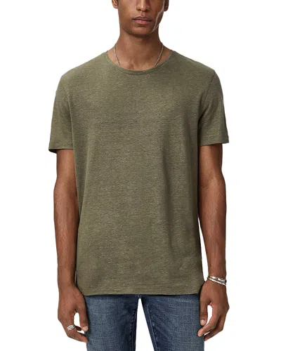 John Varvatos Mott Linen T-shirt In Multi