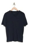 John Varvatos Nash V-neck Cotton T-shirt In Navy