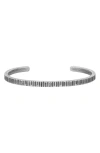 John Varvatos Notched Cuff Bracelet In Silver