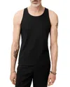 John Varvatos Olin Classic Rib Tank In Black