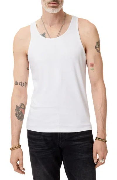 John Varvatos Olin Classic Rib Tank In White