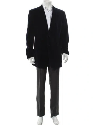 Pre-owned John Varvatos Overcoat In Black