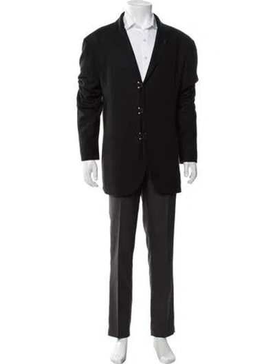 Pre-owned John Varvatos Overcoat In Black