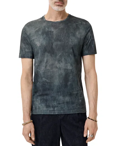 John Varvatos Patino Tie Dye Print Tee In Lake Blue