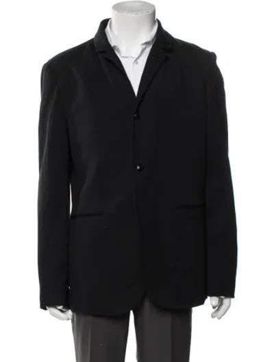 Pre-owned John Varvatos Peacoat In Black