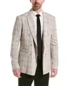 John Varvatos Peak Lapel Jacket In Beige