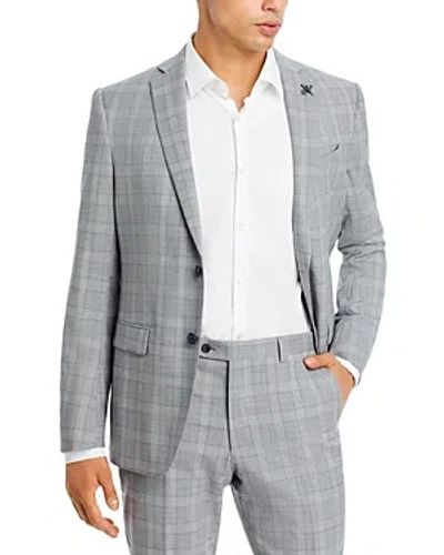 John Varvatos Bleecker Jn Check Slim Fit Suit Jacket In Grey