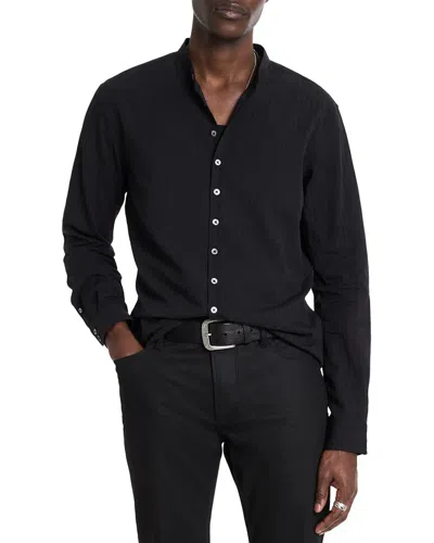 John Varvatos Pointed Collar Shirt In Black