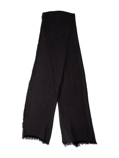 Pre-owned John Varvatos 'pursuit Of Happiness' Striped Harness Wool Shawl In Multi