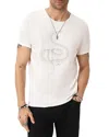 John Varvatos Raw Edge Organic Cotton Graphic T-shirt In Neutral