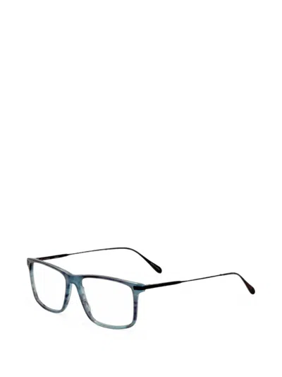 John Varvatos Rectangle-frame Glasses In Blue