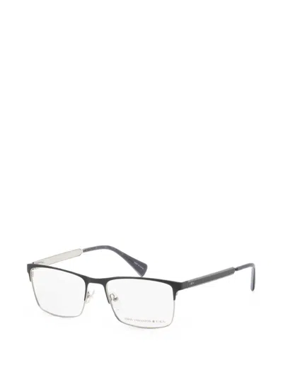 John Varvatos Rectangle-frame Glasses In Black