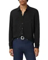 John Varvatos Redmond Herringbone Jacquard Knit Button-up Shirt In Black