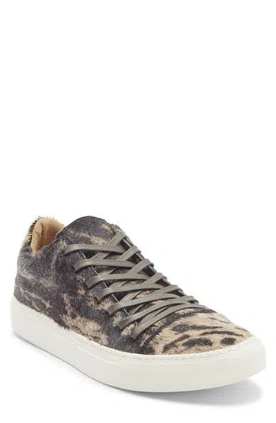 John Varvatos Reed Genuine Calf Hair Low Top Sneaker In Multi