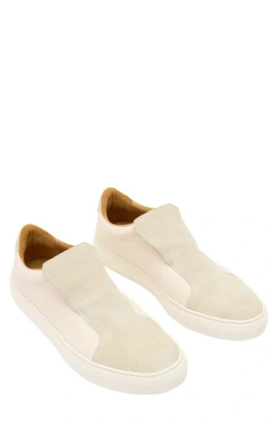 John Varvatos Reed Laceless Low Top Sneaker In Neutral