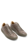John Varvatos Man Sneakers Khaki Size 9 Leather In Lead