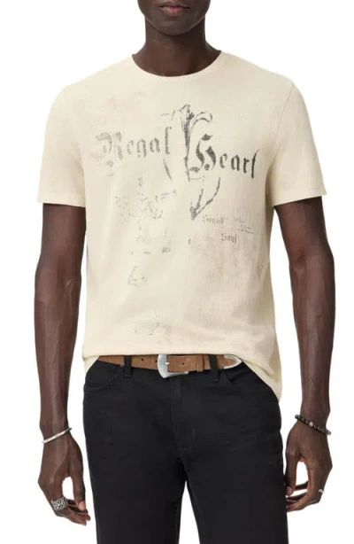 John Varvatos Regal Hear Organic Cotton Graphic T-shirt In Neutral
