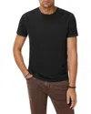 John Varvatos Floral Embroidered Organic Cotton T-shirt In Black