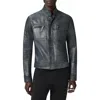 John Varvatos Reversible Leather Jacket In Multi