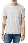 John Varvatos Reyes Reversible Burnout T-shirt In White