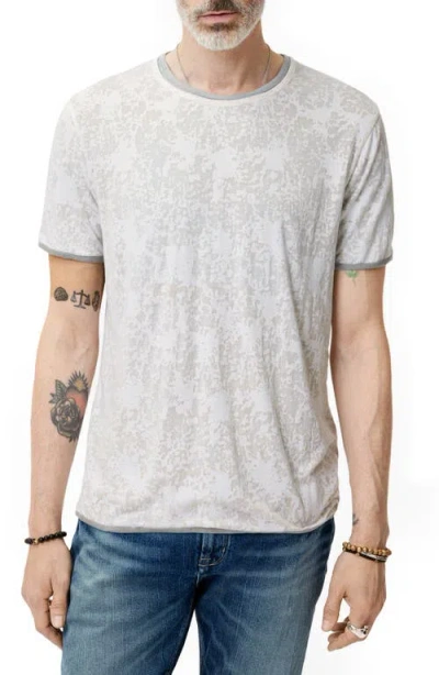 John Varvatos Reyes Reversible Burnout T-shirt In White