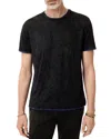 John Varvatos Reyes Reversible Burnout T-shirt In Black
