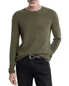 John Varvatos Riley Textured Sweater In Teakwood