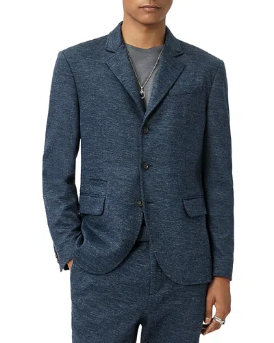 John Varvatos Rind Heathered Jacket In Blue