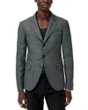 John Varvatos Rind Slim Fit Linen Jacket In Fog