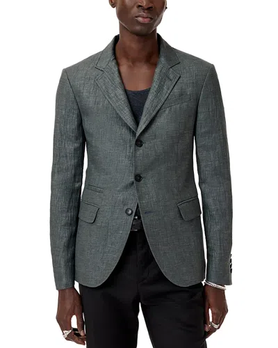 John Varvatos Rind Slim Fit Linen Jacket In Fog