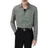 John Varvatos Rodney Hidden Placket Button-up Shirt In Gray