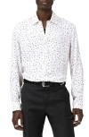 John Varvatos Rodney Hidden Placket Button-up Shirt In White