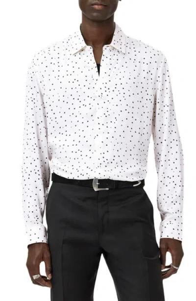 John Varvatos Rodney Hidden Placket Button-up Shirt In White