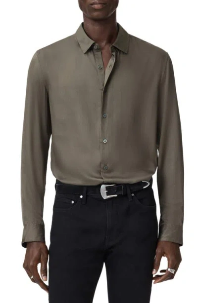 John Varvatos Ross Button-up Shirt In Green
