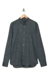 John Varvatos Ross Cotton Shirt In Midnight