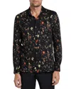 JOHN VARVATOS ROSS PRINTED BUTTON FRONT SHIRT