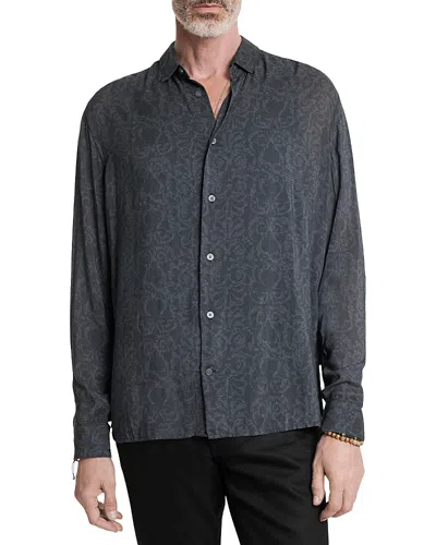 John Varvatos Ross Regular Fit Front Button Shirt In Black
