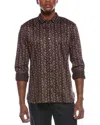 John Varvatos Ross Slim Fit Sport Shirt In Multi