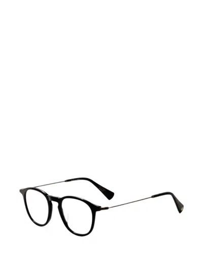 John Varvatos Round-frame Glasses In Black