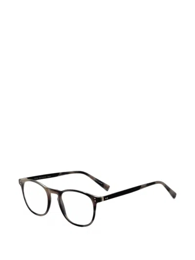 John Varvatos Round-frame Glasses In Brown
