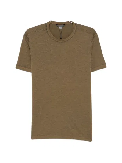John Varvatos Round-neck Short-sleeve T-shirt In Brown