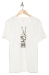 John Varvatos Royal Peace Graphic T-shirt In White