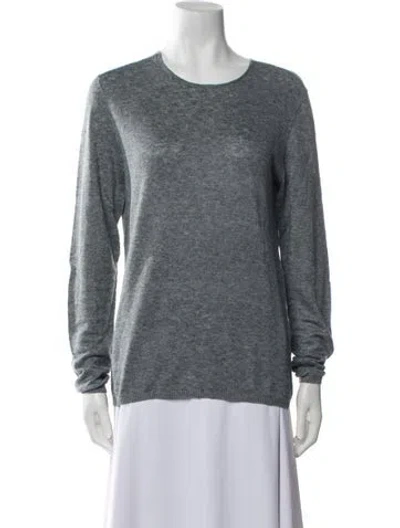 Pre-owned John Varvatos Scoop Neck Sweater In Blue