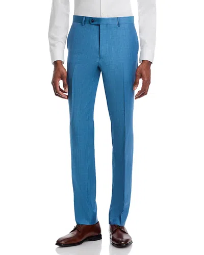 John Varvatos Sharkskin Slim Fit Suit Pants In Blue