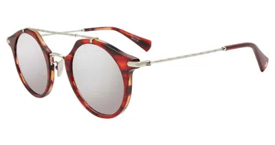 John Varvatos Silver Round Men's Sunglasses Sjv560 0mah 48 In Neutral