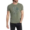John Varvatos Applique Skull Short Sleeve Crewneck Tee In Flagstone Grey