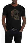 John Varvatos Embroidered Short Sleeve Graphic Tee In Black