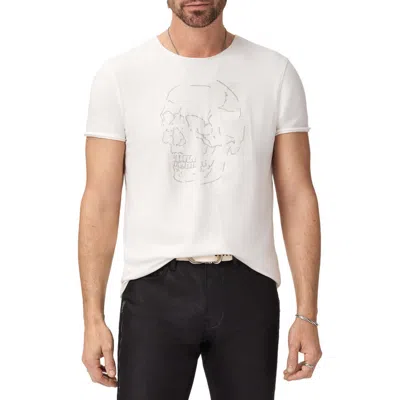John Varvatos Skull Tiles Graphic T-shirt Kg7335s26 In White